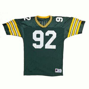 Vintage Champion Reggie White Green Bay Paqckers NFL Jersey #92 Size 44